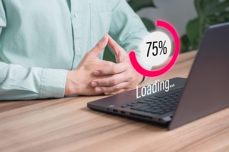 Computer die aan het laden is