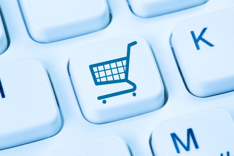 Webshop-button. 