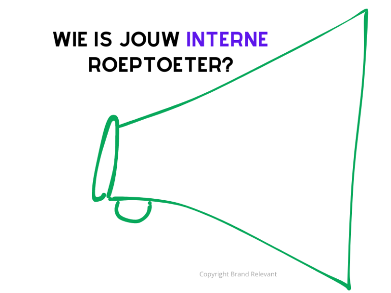 Illustratie van megafoon met de tekst: wie is jouw interne roeptoeter?