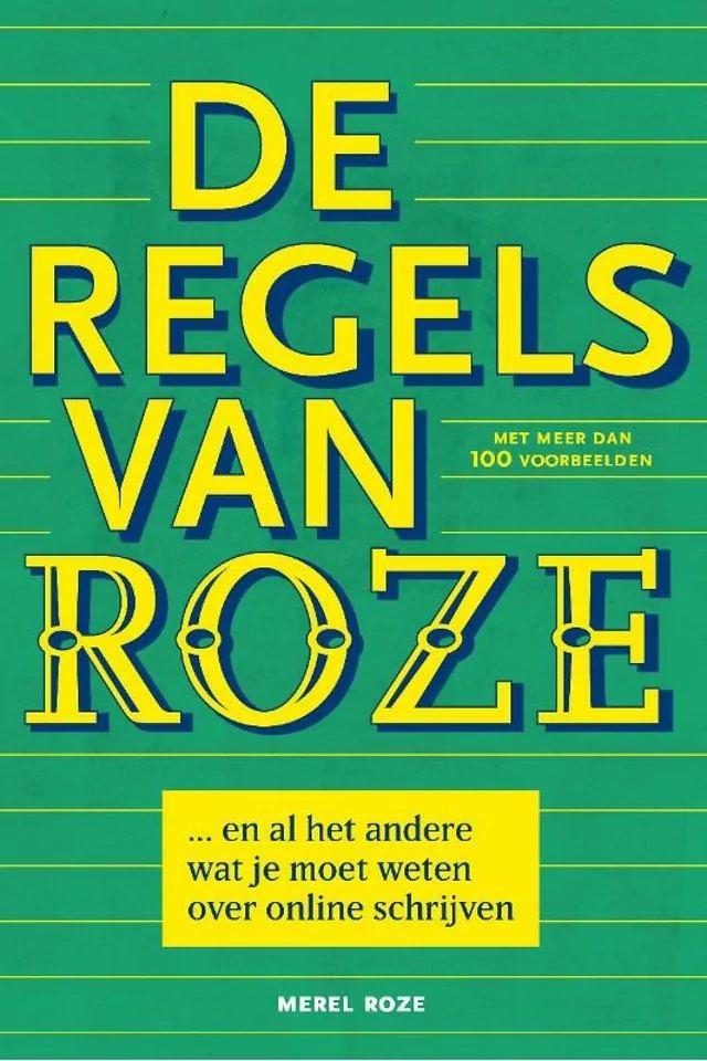 Boekcover De regels van Roze van Merel Roze