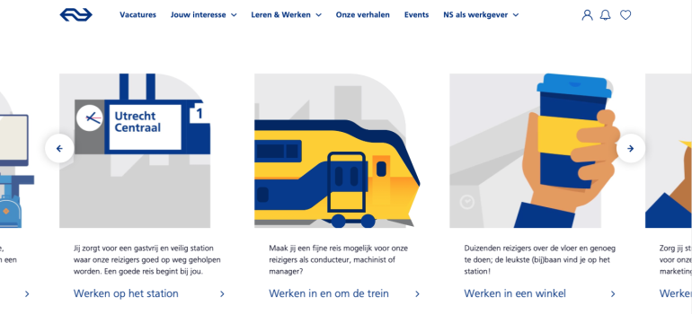 NS Werken-bij site