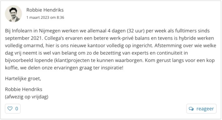 Reactie van Robbie Hendriks op een artikel van Frankwatching.