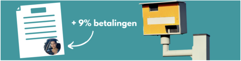 Boete en flitspaal ter illustratie van gepersonaliseerde boetes