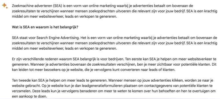 Landingspagina-tekst Bard.