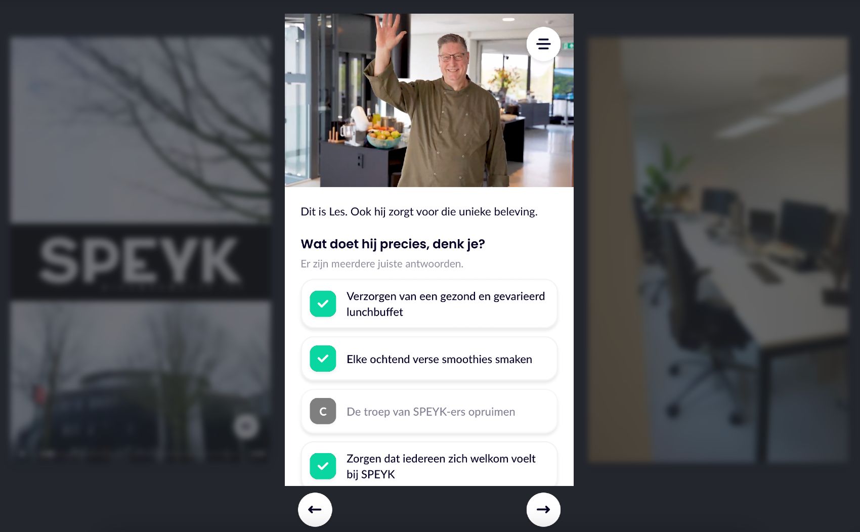 De interactieve video van SPEYK.