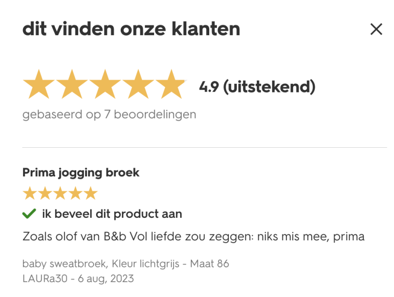 Recensie die verwijst naar B&B Vol Liefde.
