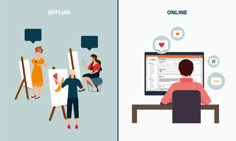 Offline en online community
