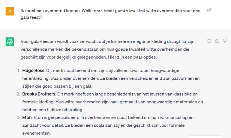 chatgpt zoekopdracht.