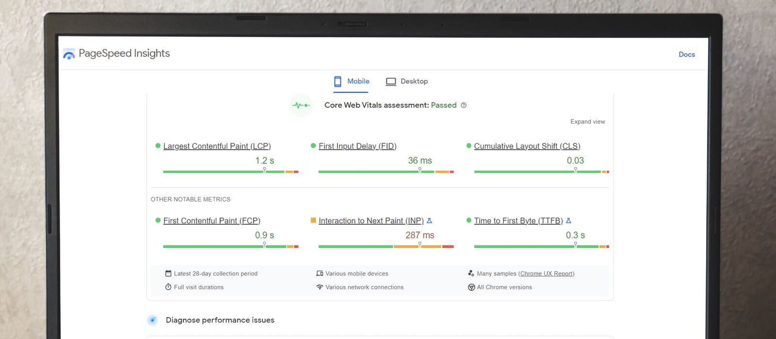 Mijn score in Google Pagespeed Insights is laag, en nu?