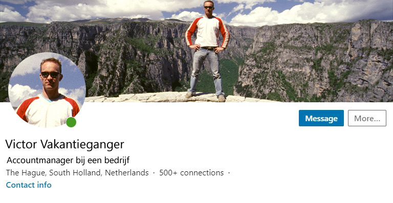 Linkedin profiel victor