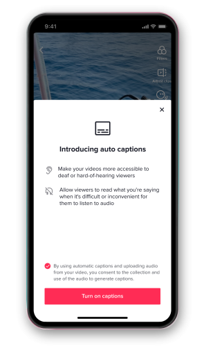 Afbeelding TikTok auto captions