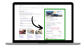 Voorbeeld van het Google Bedrijfsprofiel van Frankwatching