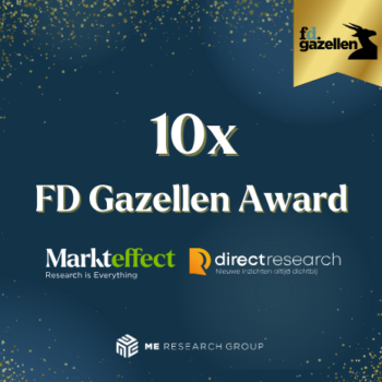ME Research Group wint voor de tiende keer een FD Gazelle:  Cultuur als basis van je succes