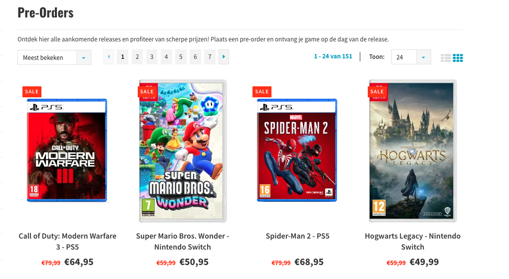 Het creëren van schaarste met pre-orders.