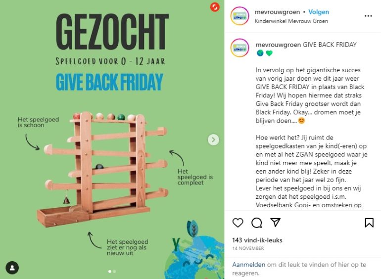 Speelgoedwinkel Mevrouw Groen op Instagram