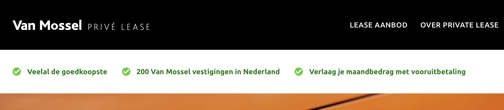 Van Mossel best customer experience practice.