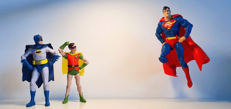 Batman, Robin en Superman