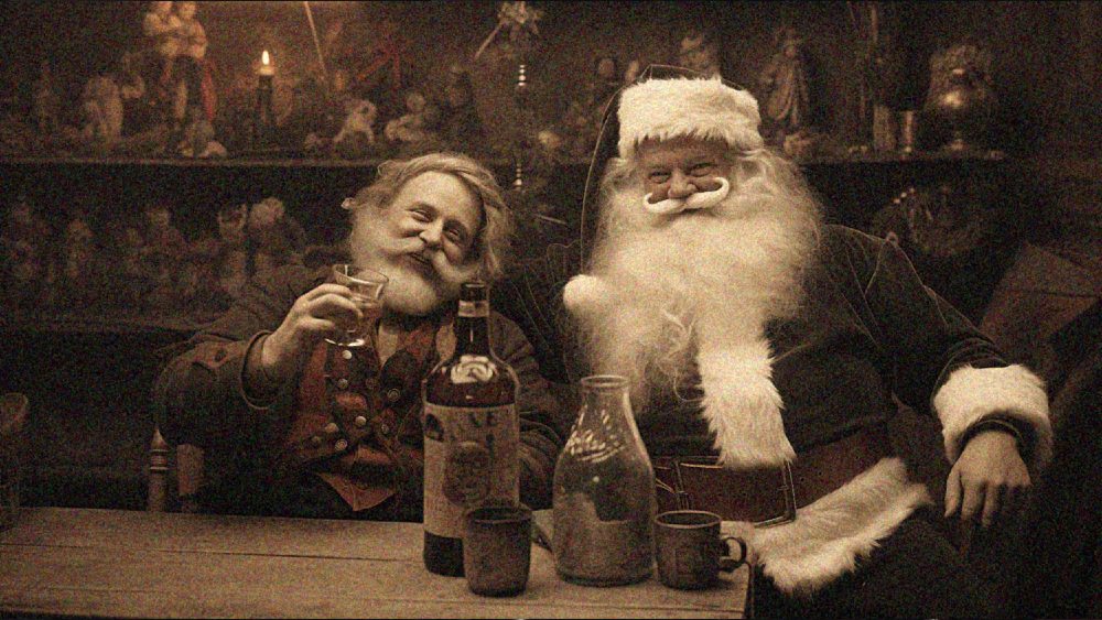 De Kerstman op de foto.