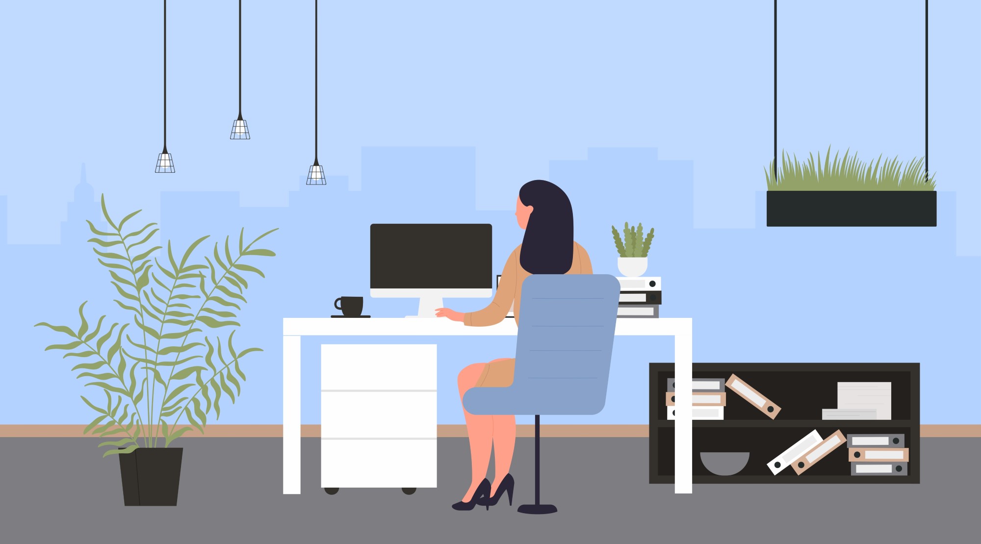 Iemand die doet aan digitaal samenwerken.