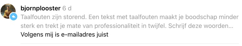 Het blauwe pijltje.