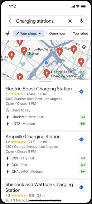 Oplaadpunten voor elektrische auto's