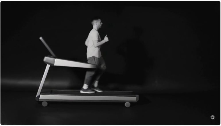 Een fout in een Sora-video.