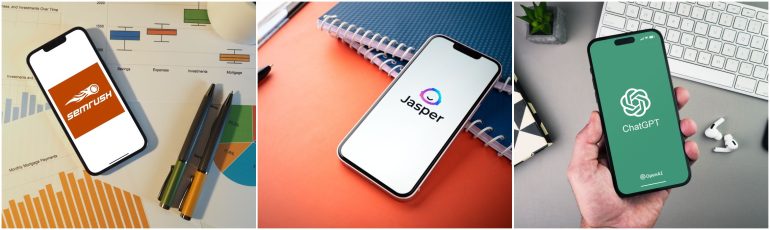 Semrush Jasper ChatGPT Bronnen: sdx15 / MacroEcon / Thomazini / Shutterstock.com