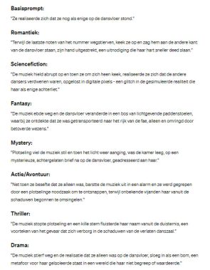 Verschillende prompts in AI