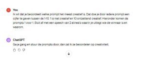 Creativiteit in prompt voor AI