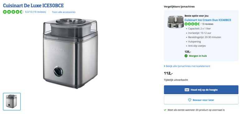 Afbeelding van een goed alternatief voor een product