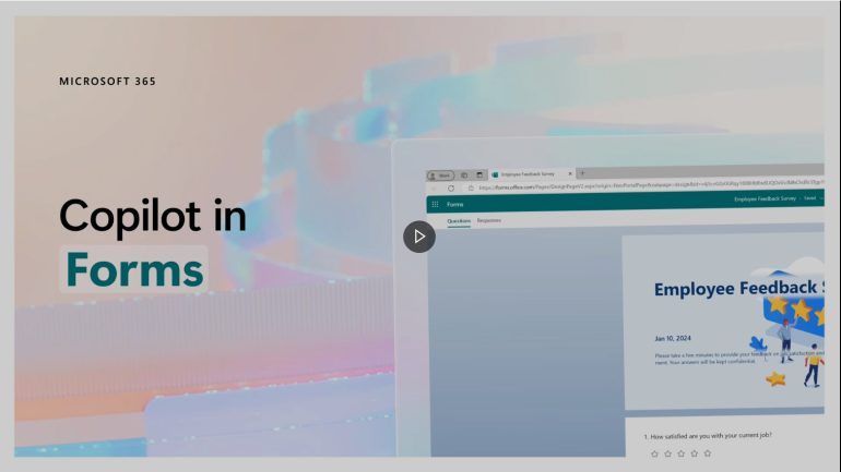video online formulier in Copilot Microsoft 365