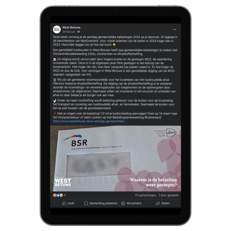 Contentstrategie, planning en analyse in 1 tool voorbeeld