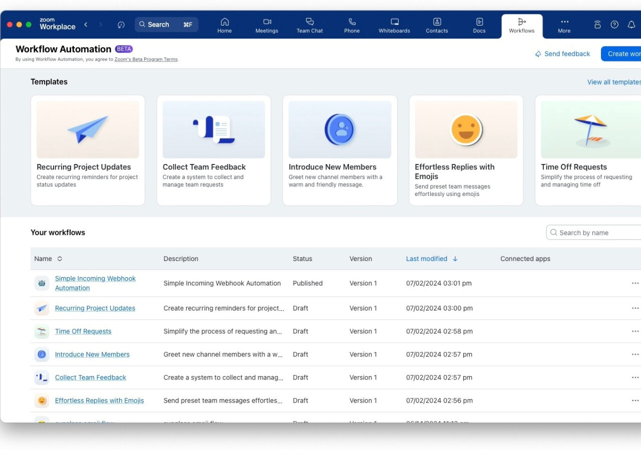 Zoom lanceert Workflow Automation voor meer efficiëntie op de werkplek