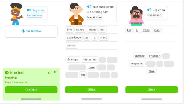 Duolingo screenshots