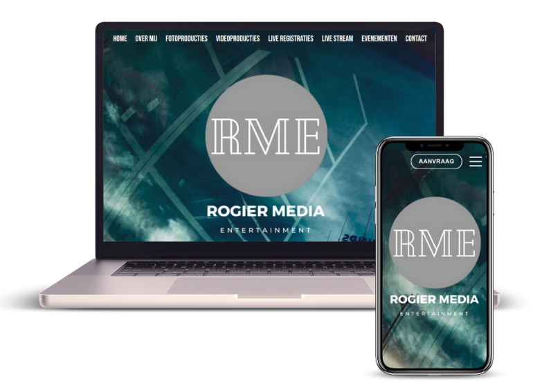 Rogier Media Entertainment: voorbeeld van een goede responsive website
