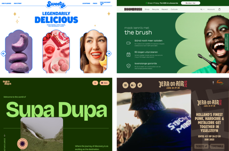 Screenshots vormen design