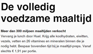 de volledig voedzame maaltijd