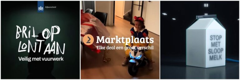 Collage van merkcampagnes