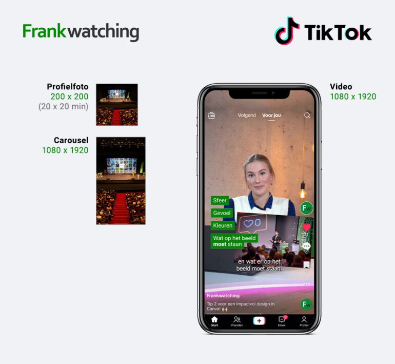 TikTok-afmetingen 2025