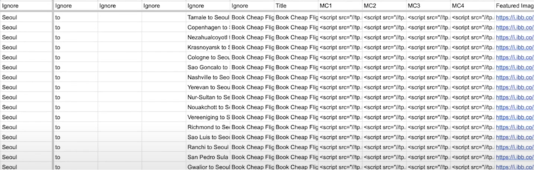 programmatic seo sheet