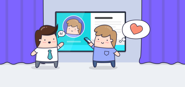 Illustratie bij menselijke communicatie als werknemerscommunicatie-trend