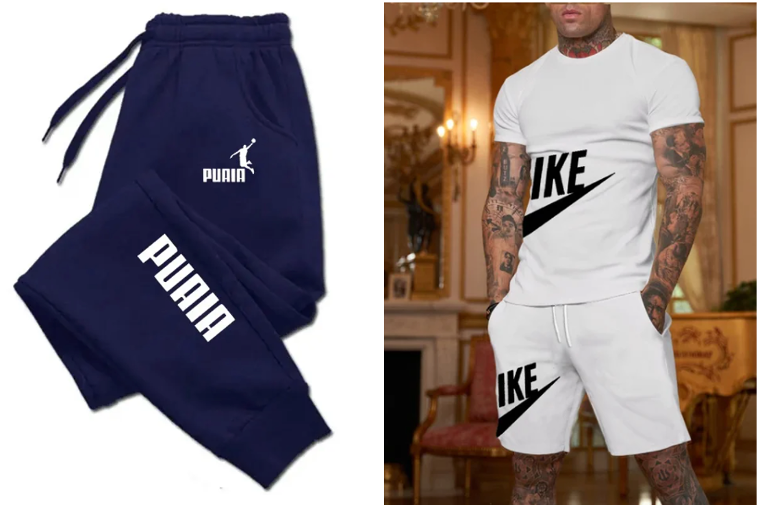 Voorbeelden Puma en Nike kleding