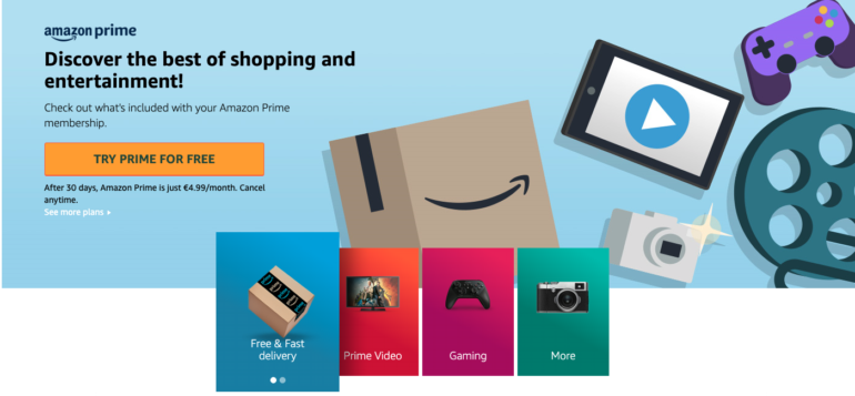 Amazon Prime aanbod