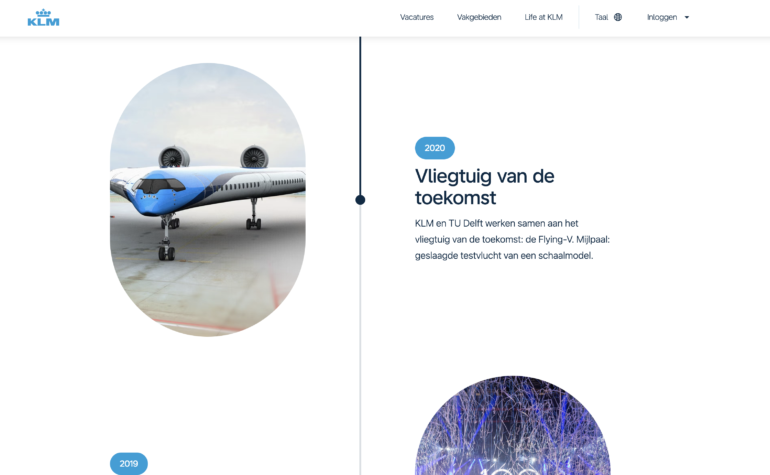 Voorbeeld KLM