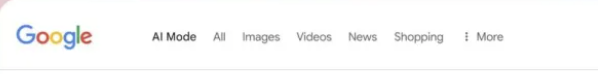 AI mode tabblad in Google