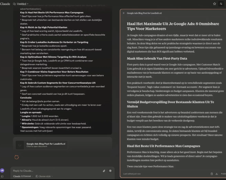 Feedback prompt