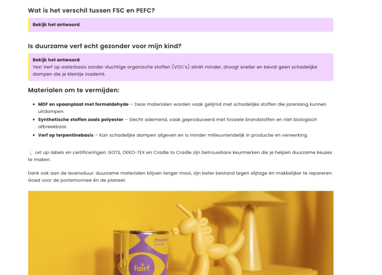 FAQ-sectie AEO