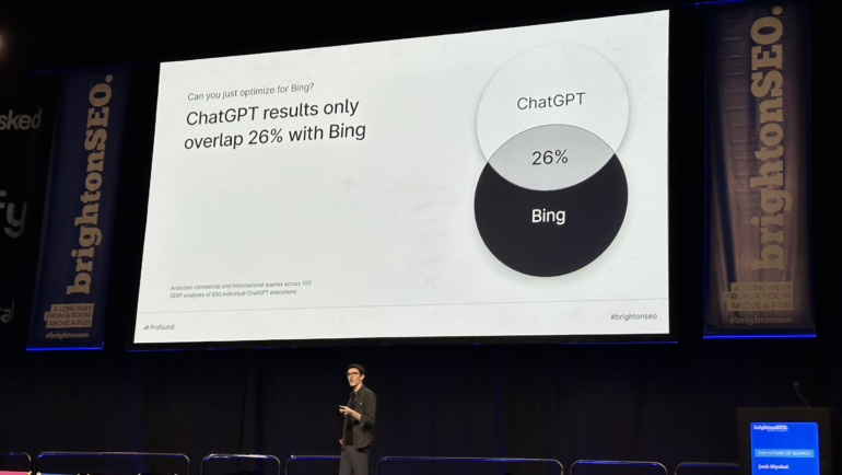 Presentatie BrightonSEO - Bing en ChatGPT