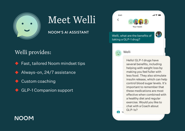 Welli, Noom's AI assistant