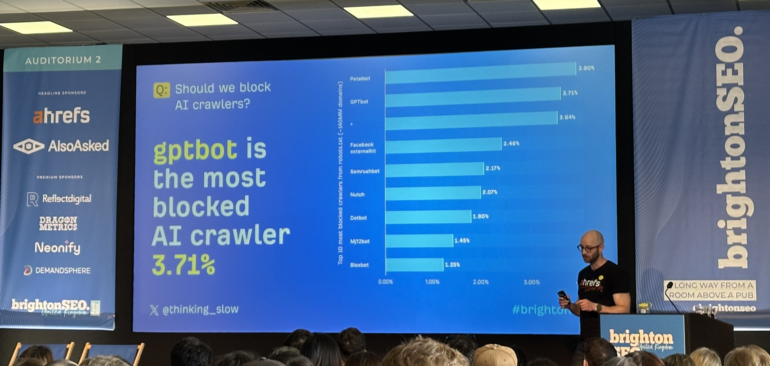 Presentatie BrightonSEO - gptbot